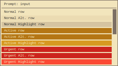 gruvbox light theme (soft contrast) screenshot